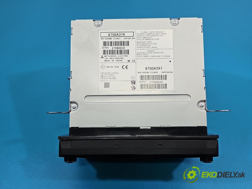Mitsubishi Outlander III 2012-2022 2.0 16V 150 HP automatic 110 kW 1998 cm3 5- Radio originál 8750A374