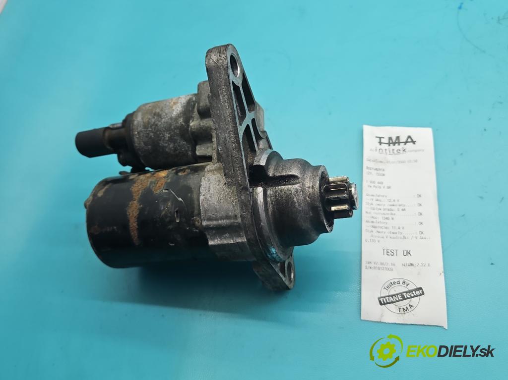 Vw Polo V 6R 2009-2017 1.4 16V 86 HP manual 63 kW 1390 cm3 5- štartér  (Štartér)