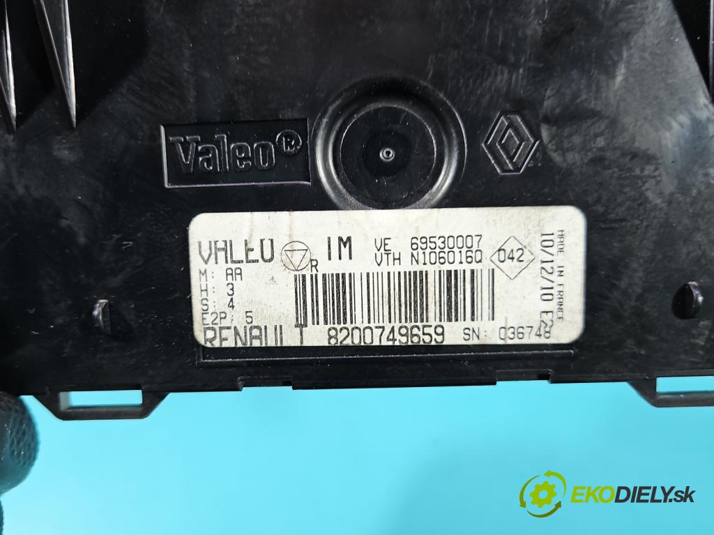 Renault Thalia II 2008-2013 1.2 16V 75 HP manual 55 kW 1149 cm3 4- panel kúrenia 82007496559