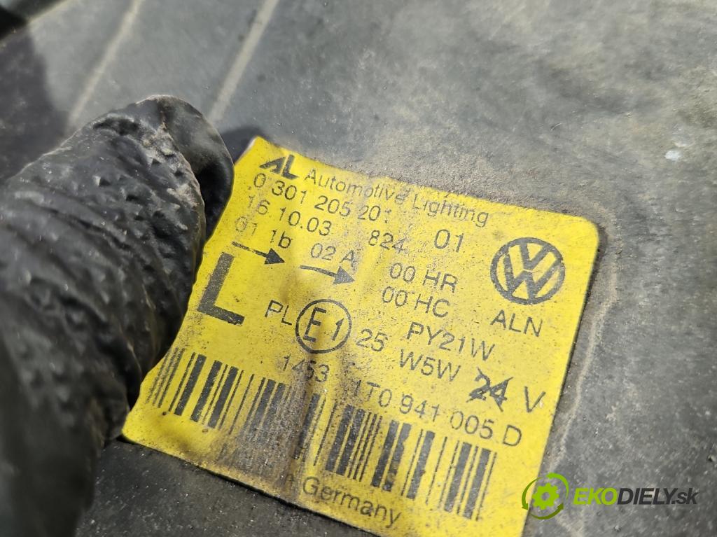 Vw Touran I 2003-2015 1.9 tdi 101 HP manual 74 kW 1896 cm3 5- Reflektor: ľavý 1T0941005D (Kľučka dverí ostatné)