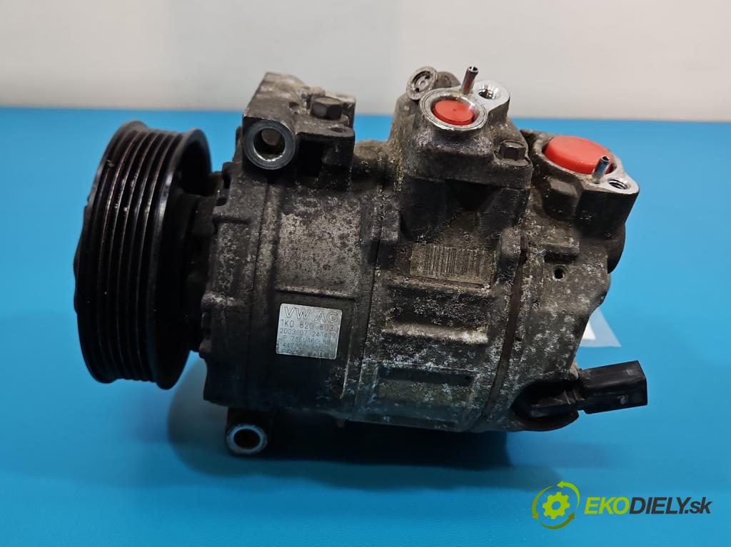 Vw Touran I 2003-2015 1.9 tdi 101 HP manual 74 kW 1896 cm3 5- Kompresor: klimatizácie 1K0820803J (Kompresor klimatizácie)