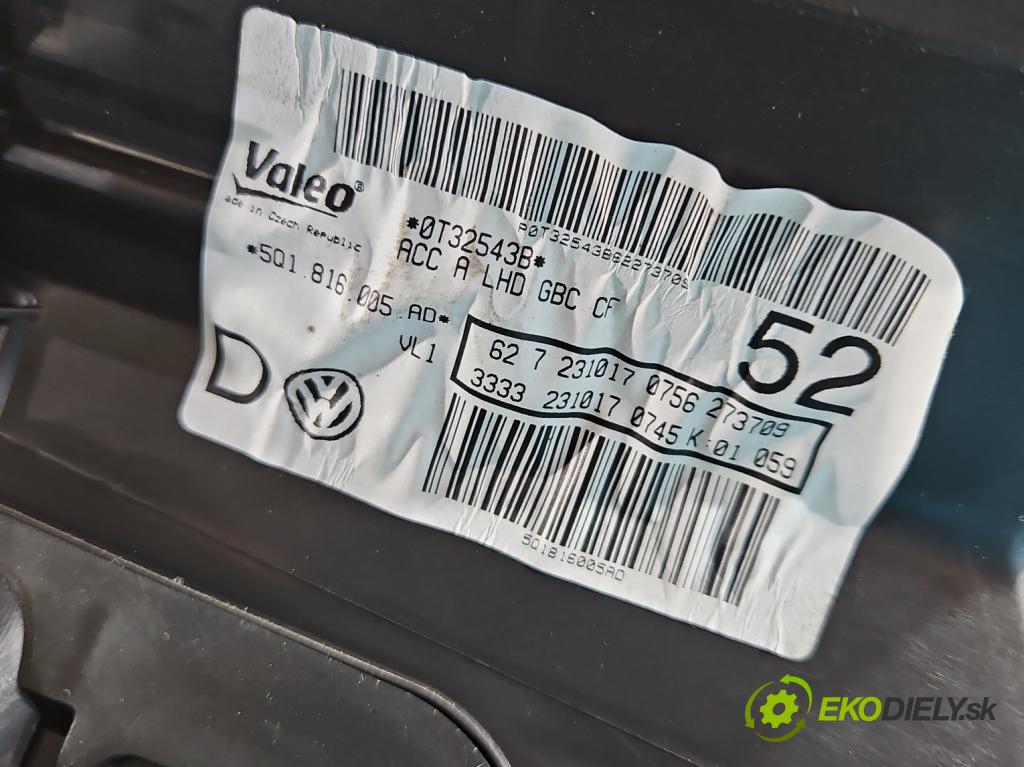 Vw Golf Sportsvan 1.4 TSI 125 hp manual 92 kW 1395 cm3 5- radiátor 5Q1816005AD (Radiátor topení)
