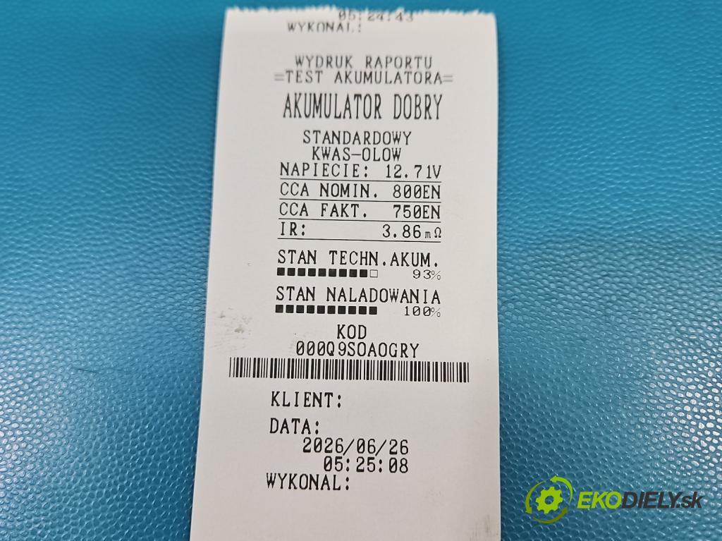 Toyota Prius II XW20 2003-2009 1.5 16V 77 HP automatic 57 kW 1497 cm3 5- Akumulator automobilovy
