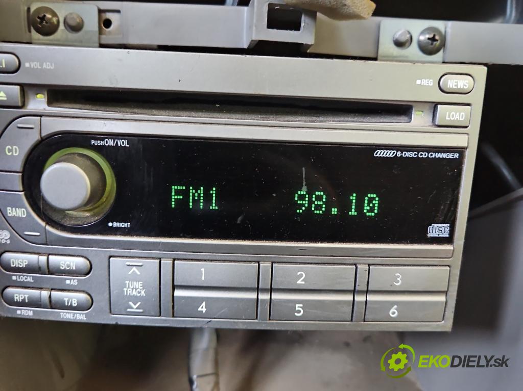 Subaru Forester II SG 2002-2008 2.0 boxer 158 HP manual 116 kW 1994 cm3 5- Radio originál 86201SA200