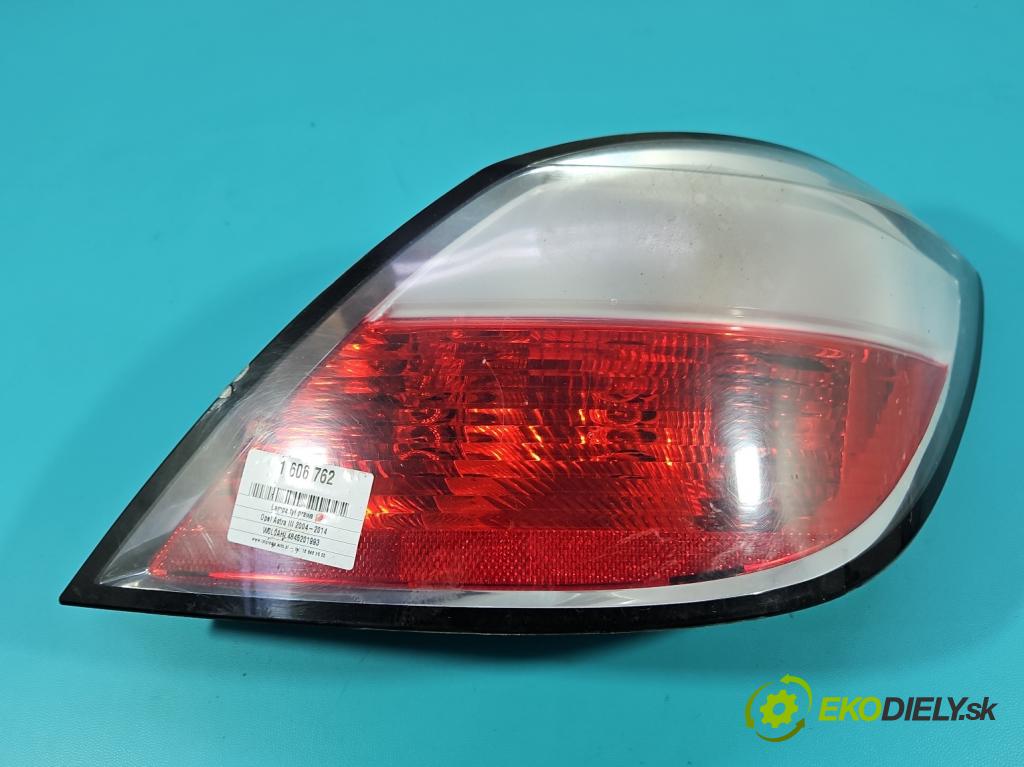 Opel Astra III 2004-2014 1.6 16V 105 hp automatic 77 kW 1598 cm3 5- světlo zadní pravé  (Klika dveří ostatní)
