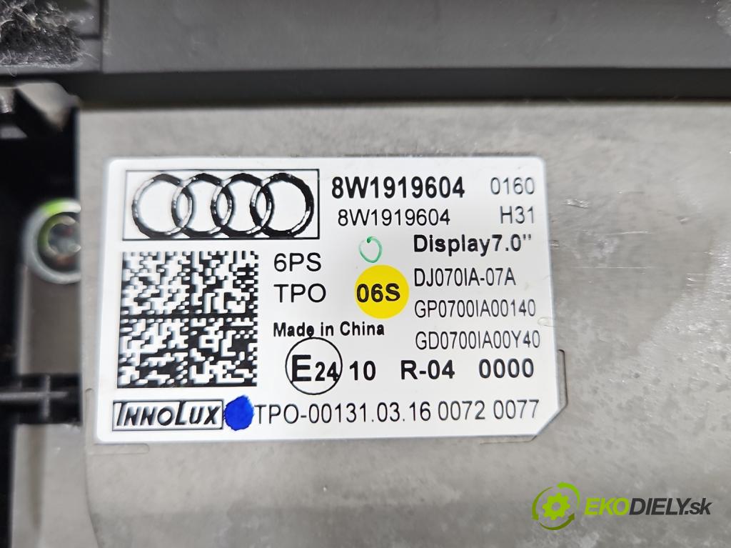 Audi A5 F5 2016-2024 2.0 TFSI 252KM automatic 185 kW 1984 cm3 2- Zobrazit: 8W1919604 (Prístrojová doska)