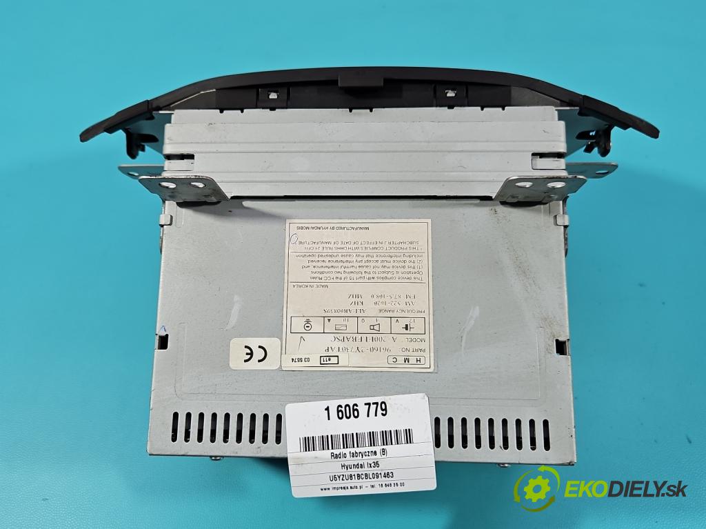 Hyundai Ix35 2.0 16V 163 HP manual 120 kW 1998 cm3 5- Radio originál 96160-2Y730TAP