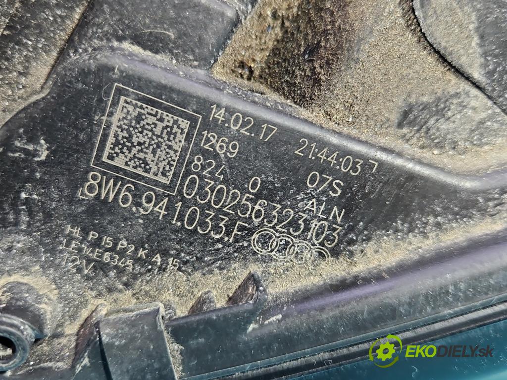 Audi A5 F5 2016-2024 2.0 TFSI 252KM automatic 185 kW 1984 cm3 2- Reflektor: ľavý 8W6941033F (Kľučka dverí ostatné)