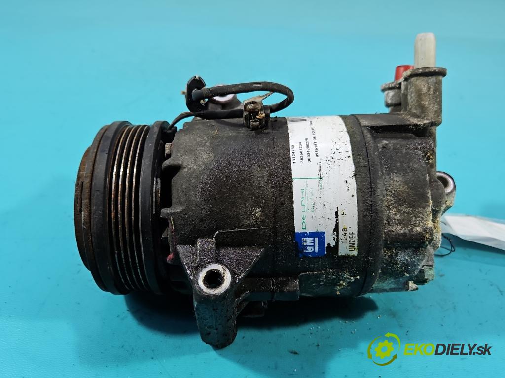 Opel Astra III 2004-2014 1.6 16V 105 hp automatic 77 kW 1598 cm3 5- Kompresor: klíma 13124750 (Kompresor klimatizace)