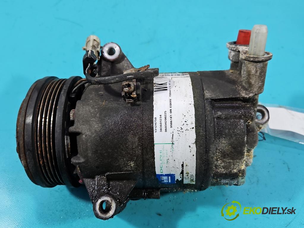 Opel Astra III 2004-2014 1.6 16V 105 hp automatic 77 kW 1598 cm3 5- Kompresor: klíma 13124750 (Kompresor klimatizace)