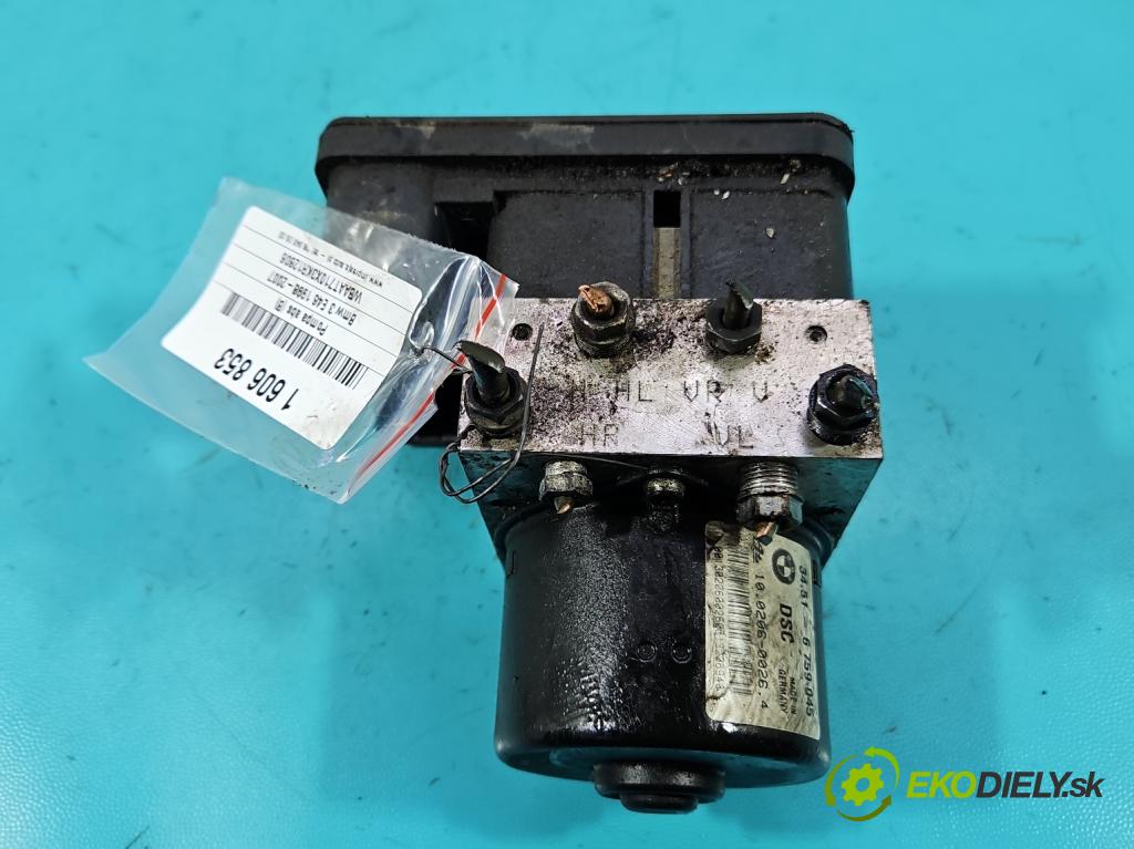 Bmw 3 E46 1998-2007 2.0d 150 hp manual 110 kW 1995 cm3 3- čerpadlo abs 6759047 (Pumpa ABS)