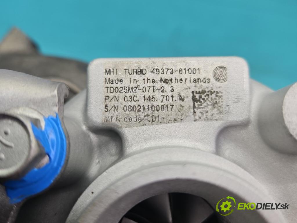 Vw Jetta V 2005-2010 1.4 TSI CAX 122 hp manual 90 kW 1390 cm3 4- Turbodmychadlo repasováno 49373-01001