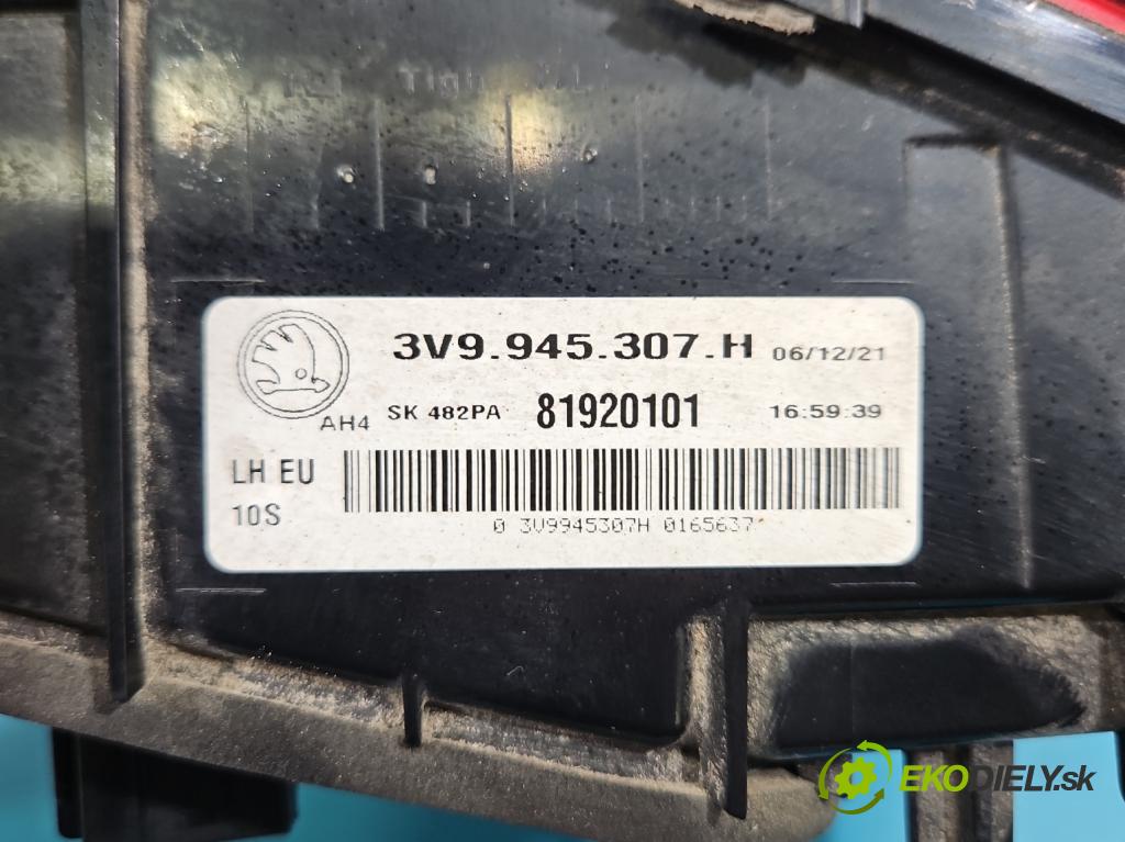 Skoda Superb III 2015-2024 1.5 TSI 150 HP automatic 110 kW 1498 cm3 5- svetlo / reflektor zadné ľavé kufrové dvere 3V9945307H