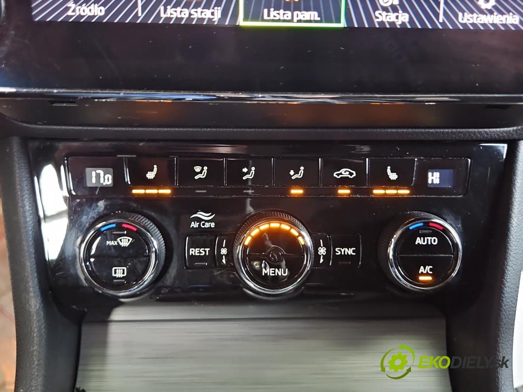 Skoda Superb III 2015-2024 1.5 TSI 150 hp automatic 110 kW 1498 cm3 5- palubní deska panel topení 3V0907044FK
