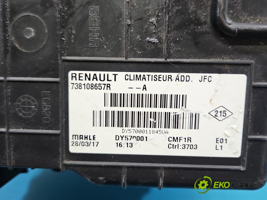 Renault Espace V 2014-2023 1.6 dci 160 hp automatic 118 kW 1598 cm3 5- radiátor 738108657R-A (Radiátor topení)
