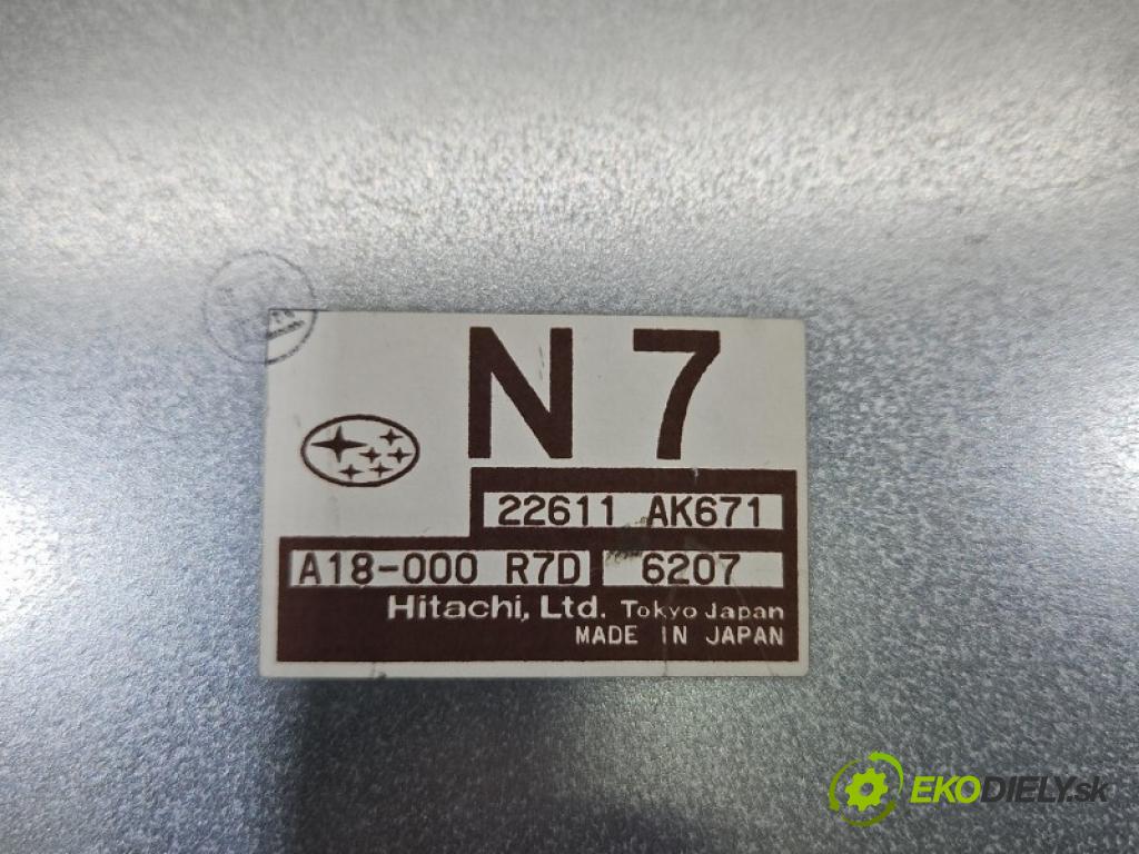 Subaru Forester II SG 2002-2008 2.0 boxer 158 hp manual 116 kW 1994 cm3 5- řídící jednotka motoru 22611AK671