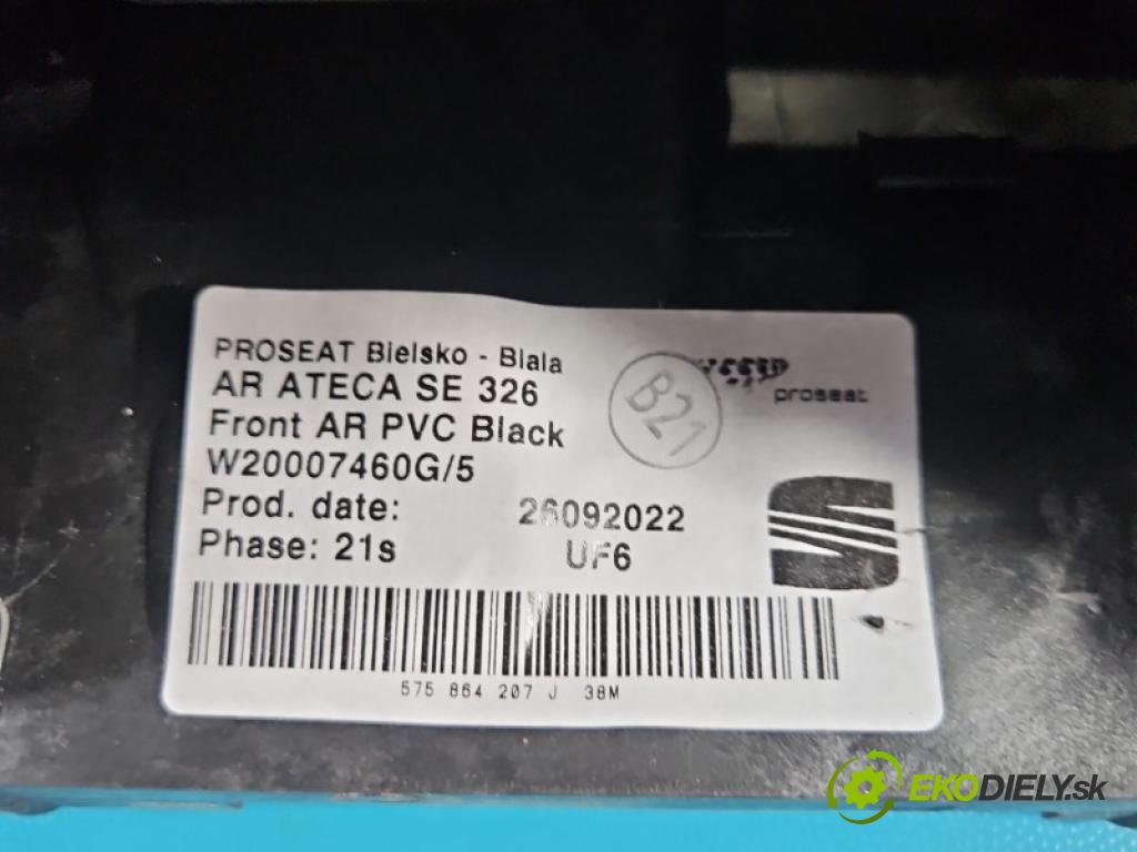 Seat Ateca 2016- 1.5 TSI 150 HP automatic 110 kW 1498 cm3 5- operadlo 575864207J (Lakťová opierka)