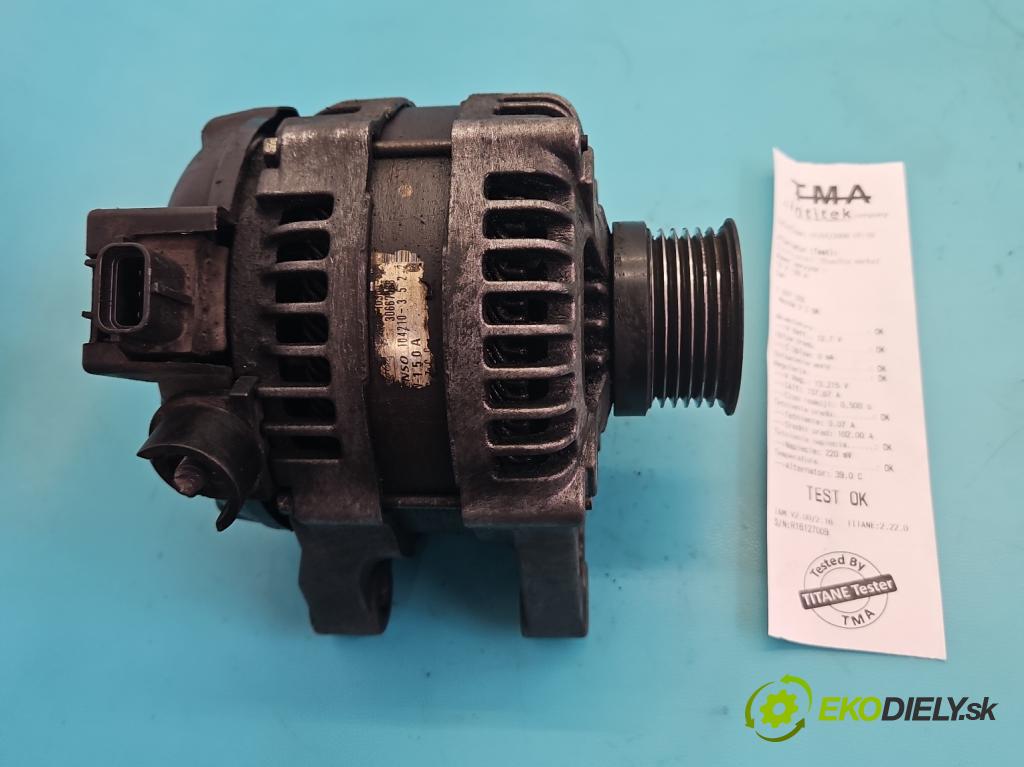 Mazda 3 I BK 2003-2009 1.6 citd 109 hp manual 80 kW 1560 cm3 5- Alternator 104210-3522 (Alternátor)