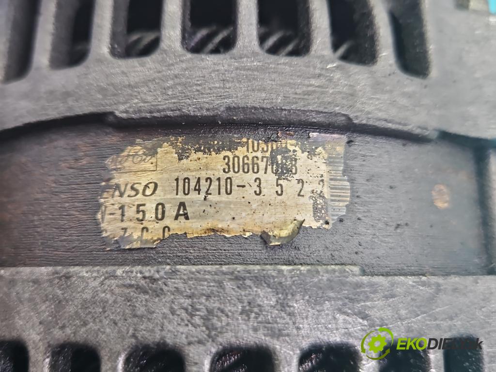 Mazda 3 I BK 2003-2009 1.6 citd 109 hp manual 80 kW 1560 cm3 5- Alternator 104210-3522 (Alternátor)
