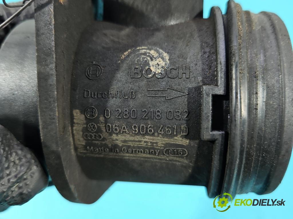 Audi A4 B5 1994-2001 1.8 T 150 HP manual 110 kW 1781 cm3 5- průtokoměr: 0280218032 (Váha vzduchu)
