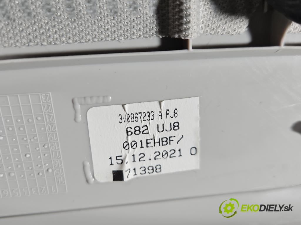 Skoda Superb III 2015-2024 1.5 TSI 150 HP automatic 110 kW 1498 cm3 5- kryt plast 3V0867233