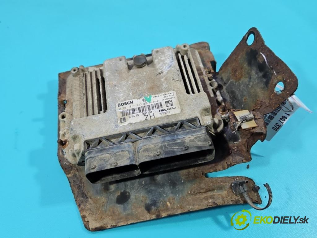Opel Astra III 2004-2014 1.7 cdti 101 hp manual 74 kW 1686 cm3 5- řídící jednotka motoru 0281011943