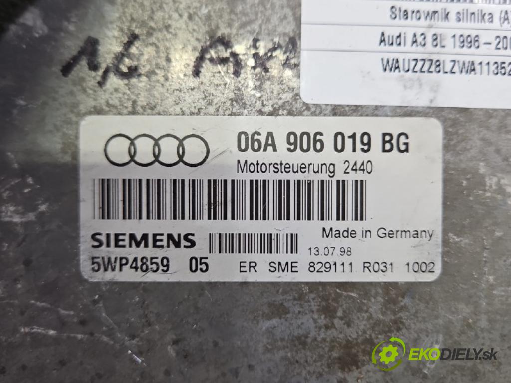 Audi A3 8L 1996-2003 1.6 SR 101 hp manual 74 kW 1595 cm3 3- řídící jednotka motoru 06A906019BG