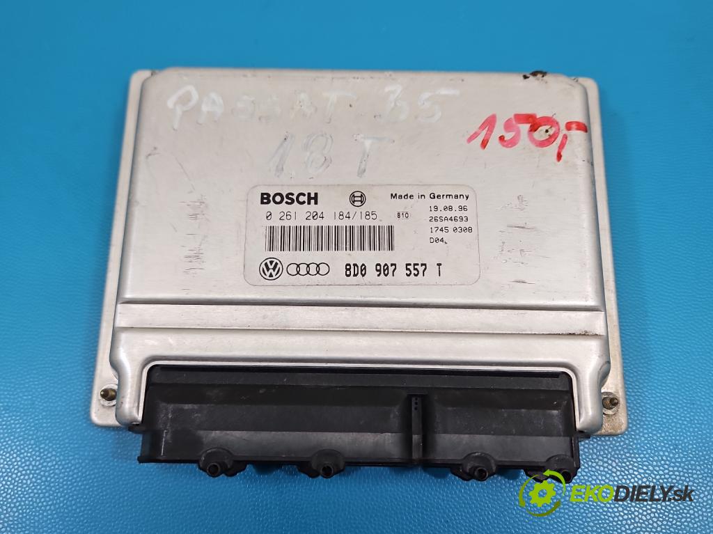Vw Passat B5 1995-2005 1.8 T 150 hp manual 110 kW 1781 cm3 4- řídící jednotka motoru 8D0907557T