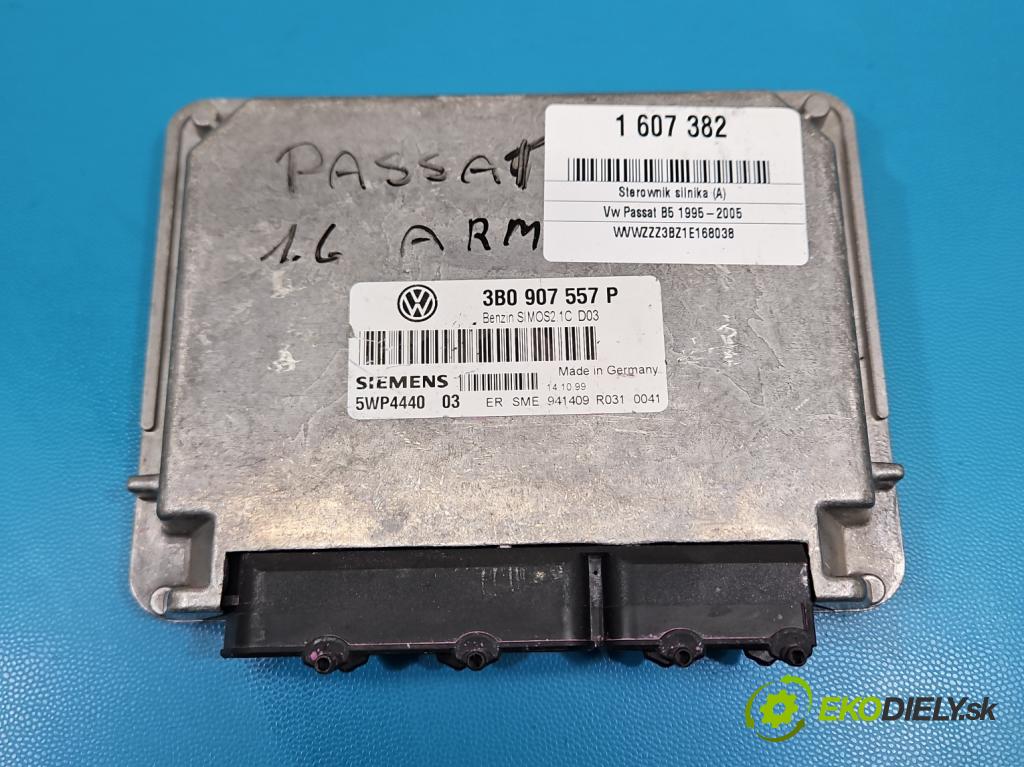 Vw Passat B5 1995-2005 1.6 8V 102 hp manual 75 kW 1595 cm3 5- řídící jednotka motoru 3B0907557P