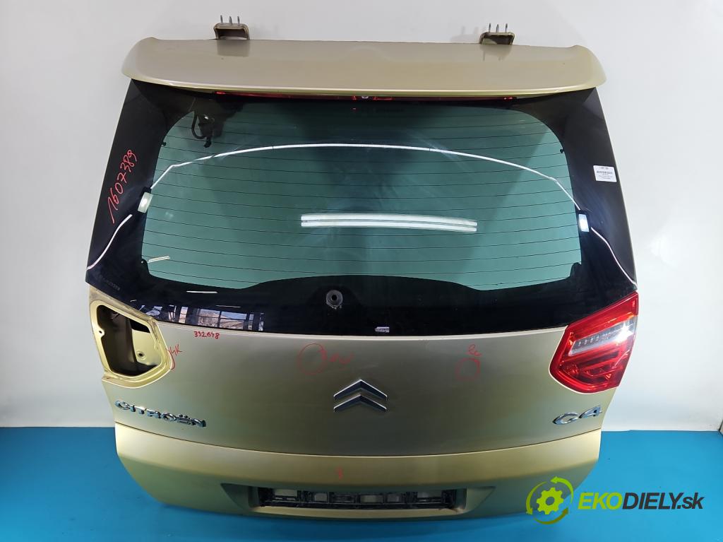 Citroen C4 Picasso I 2006-2013 1.6 hdi 109 HP manual 80 kW 1560 cm3 5- zadna kufor  (Kapota zadná (kufor))
