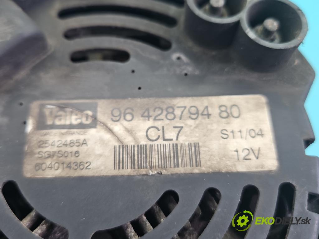 Citroen C3 I 2002-2009 1.4 8V 73 hp manual 54 kW 1360 cm3 5- Alternator 9642879480 (Alternátor)