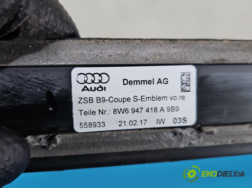 Audi A5 F5 2016-2024 2.0 TFSI 252KM automatic 185 kW 1984 cm3 2- lišta ozdobná vnitŕní: 8W6947418A