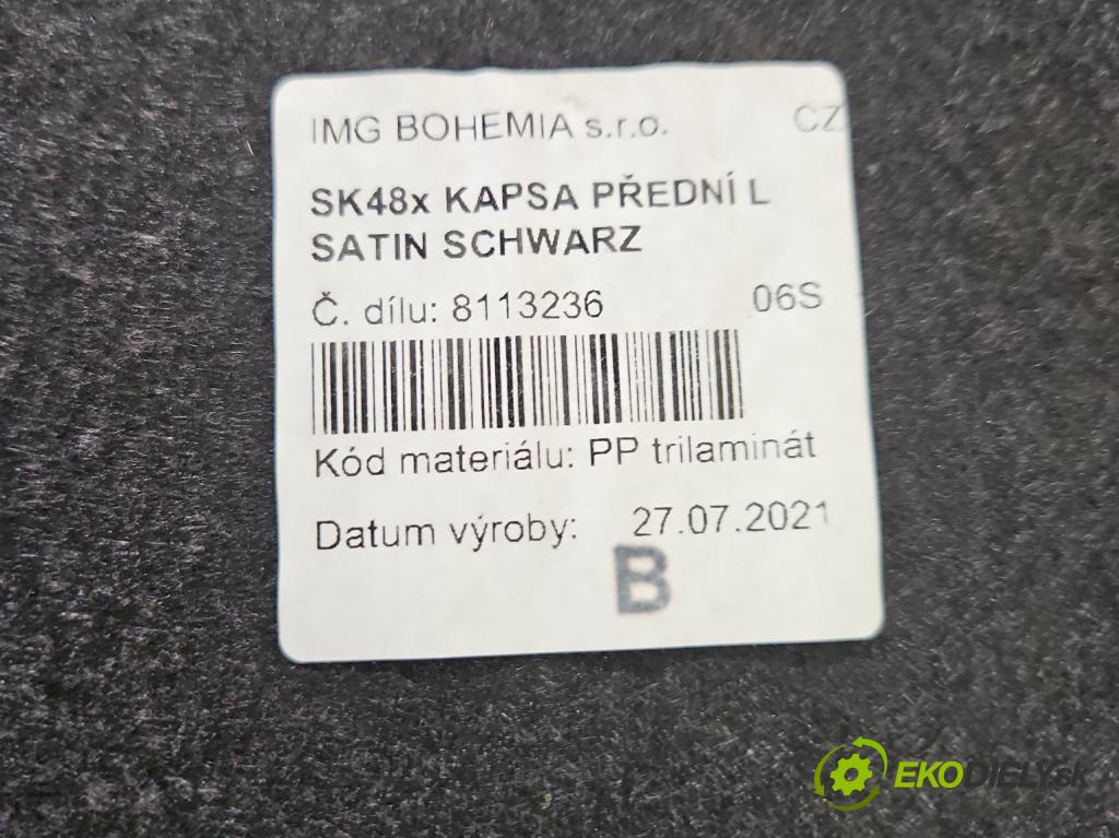 Skoda Superb III 2015-2024 1.5 TSI 150 HP automatic 110 kW 1498 cm3 5- Čalounictví: dvere predné ľavé 3V1867011