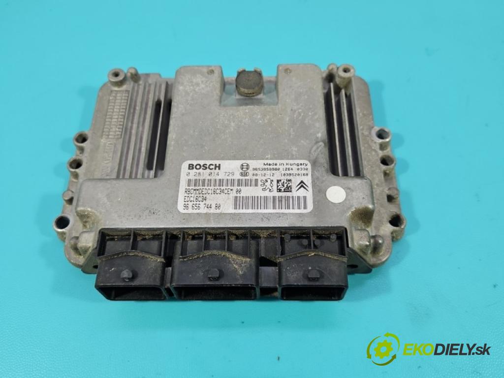 Citroen C4 Picasso I 2006-2013 1.6 hdi 109 hp manual 80 kW 1560 cm3 5- řídící jednotka motoru 0281014729