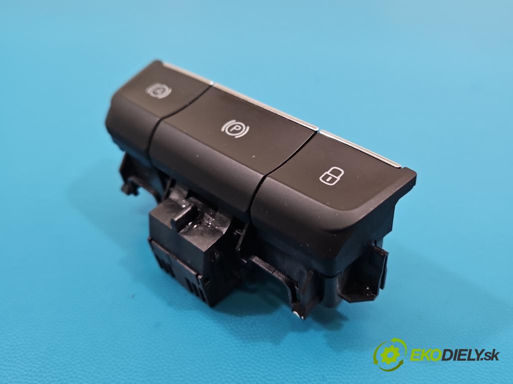 Skoda Superb III 2015-2024 1.5 TSI 150 HP automatic 110 kW 1498 cm3 5- prepínač brzda: ručný 3V0927225C (Prepínacie páčky pod volantom)