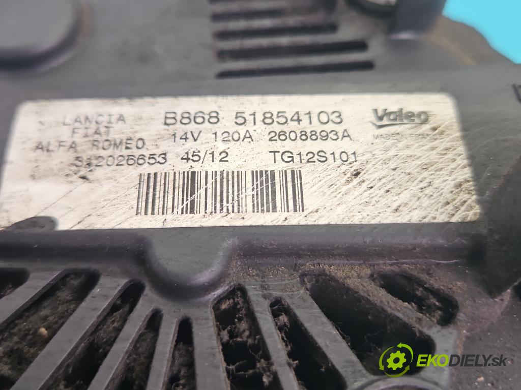 Peugeot Bipper 1.3 hdi 75 HP manual 55 kW 1248 cm3 5- Alternator 51854103 (Alternátor)