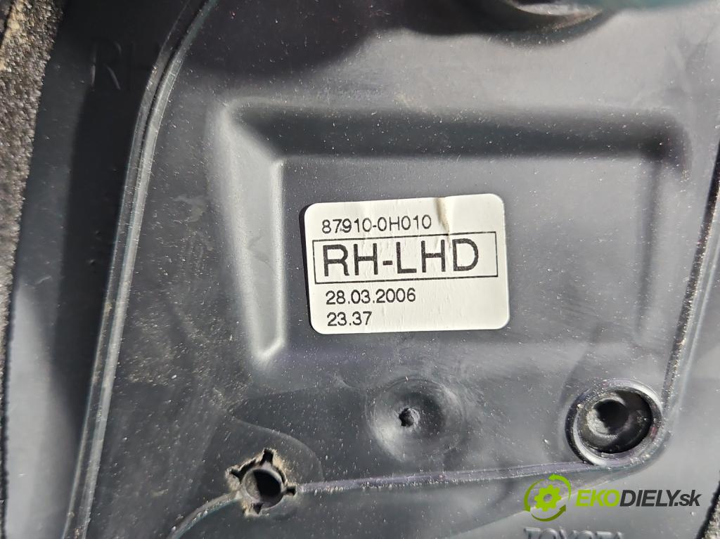 Citroen C1 I 2005-2014 1.0 12V 68 HP manual 50 kW 998 cm3 3- zrkadlo pravé  (Kľučka dverí ostatné)