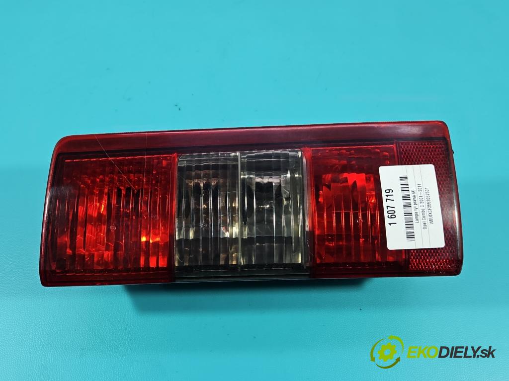 Opel Combo C 2001-2011 1.3 cdti 69KM manual 51 kW 1248 cm3 5- svetlo / reflektor zadné pravé  (Kľučka dverí ostatné)