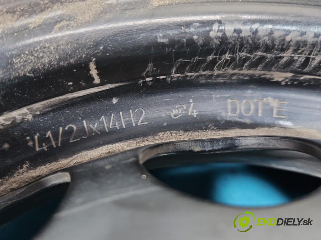 Citroen C1 I 2005-2014 1.0 12V 68 hp manual 50 kW 998 cm3 3- Felga ocelový 14" 2141616