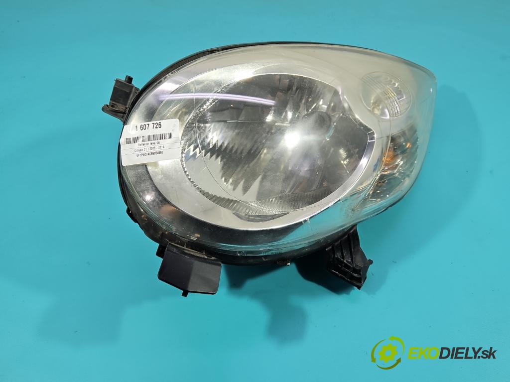 Citroen C1 I 2005-2014 1.0 12V 68 HP manual 50 kW 998 cm3 3- Reflektor: ľavý 89032402 (Kľučka dverí ostatné)