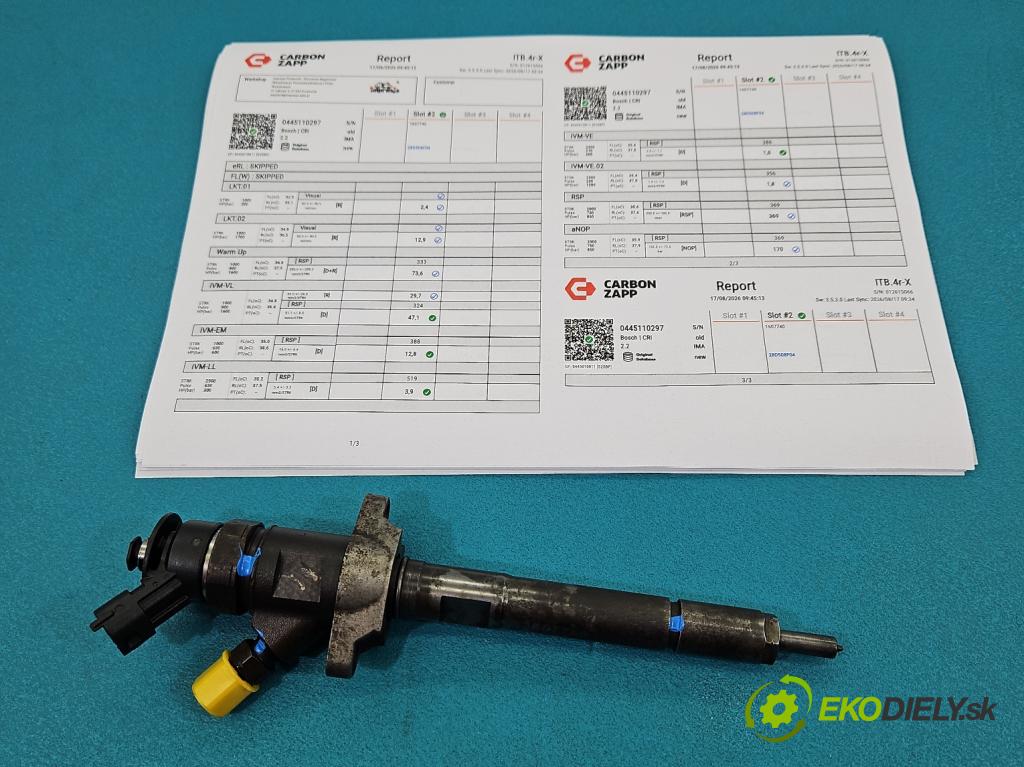 Citroen C4 Picasso I 2006-2013 1.6 hdi 109 hp manual 80 kW 1560 cm3 5- vstřikovač diesel 0445110297