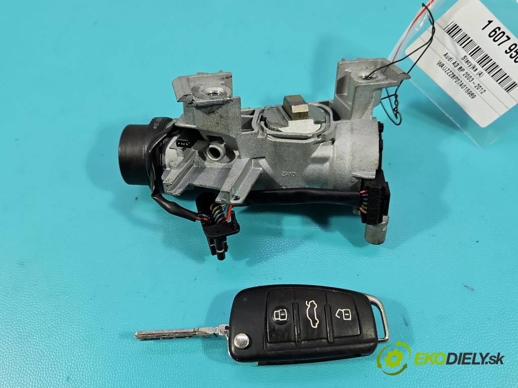 Audi A3 8P 2003-2012 1.9 tdi 105 hp manual 77 kW 1896 cm3 5- spínací skříňka 1K0905865 (Spínací skříňka)