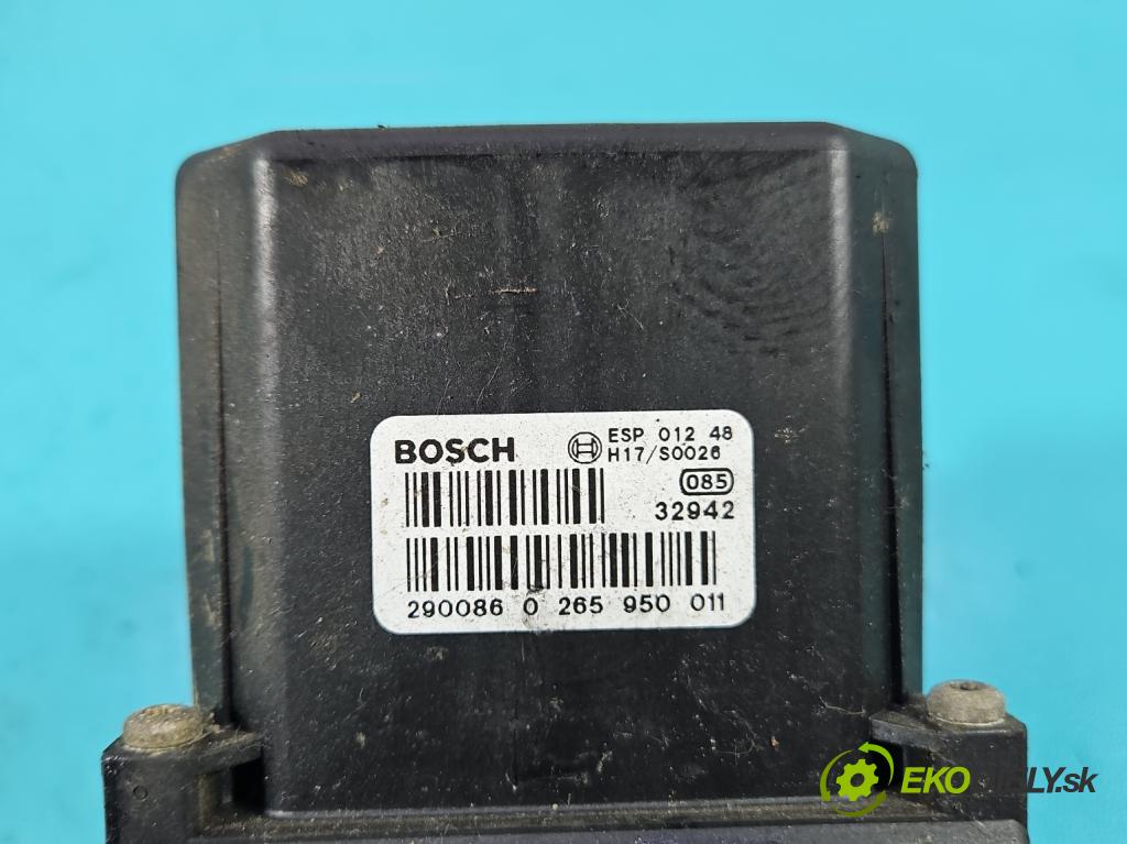 Audi A4 B6 2000-2004 2.0 20V 131 HP manual 96 kW 1984 cm3 4- čerpadlo abs 0265950011 (Pumpa ABS)