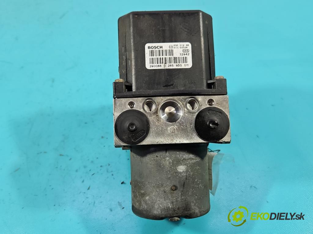 Audi A4 B6 2000-2004 2.0 20V 131 HP manual 96 kW 1984 cm3 4- čerpadlo abs 0265950011 (Pumpa ABS)