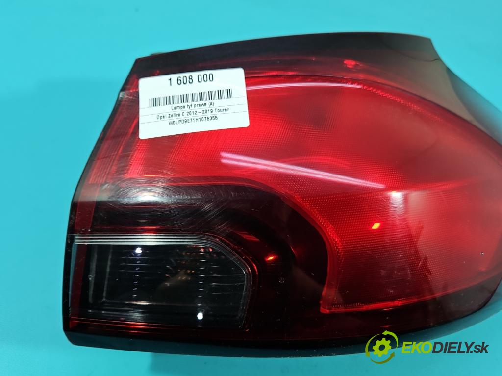 Opel Zafira C 2012-2019 Tourer 2.0 cdti 170 HP manual 125 kW 1956 cm3 5- svetlo / reflektor zadné pravé 39033313 (Kľučka dverí ostatné)
