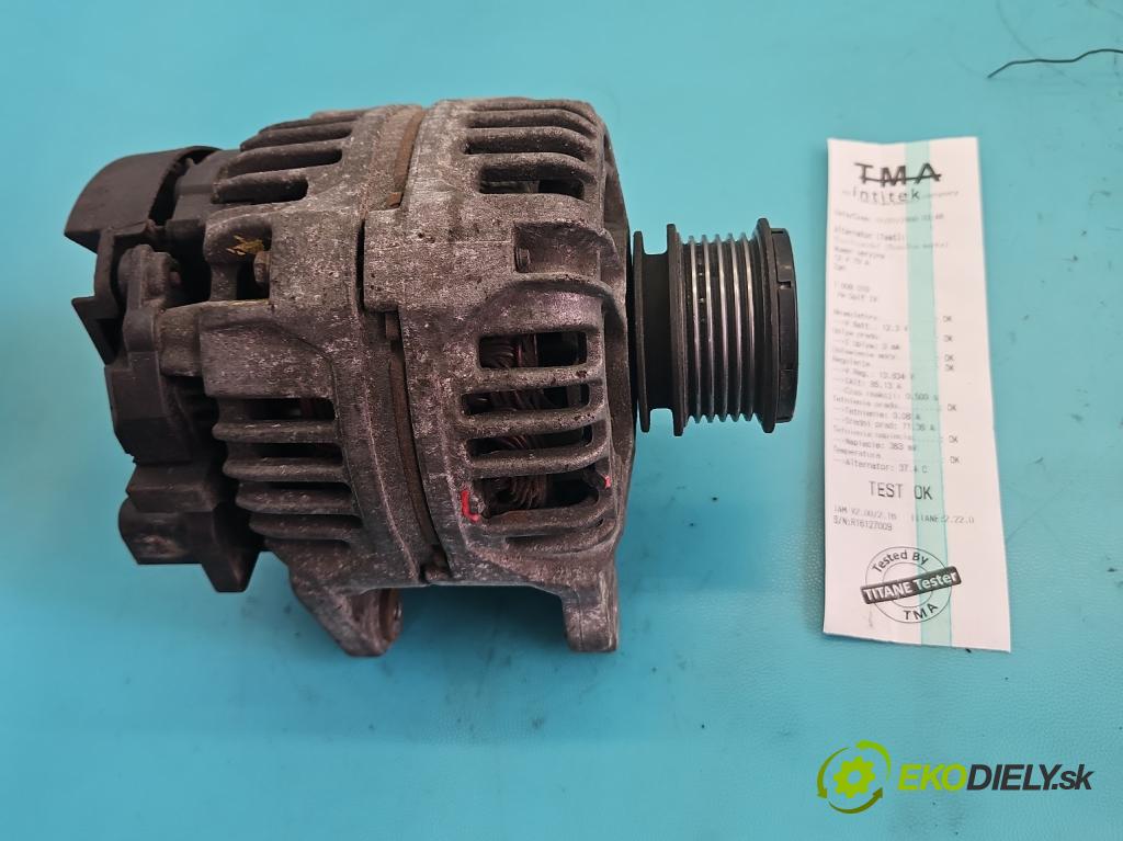 Vw Golf IV 1997-2003 1.9 tdi 90 HP manual 66 kW 1896 cm3 5- Alternator 038903023K (Alternátor)