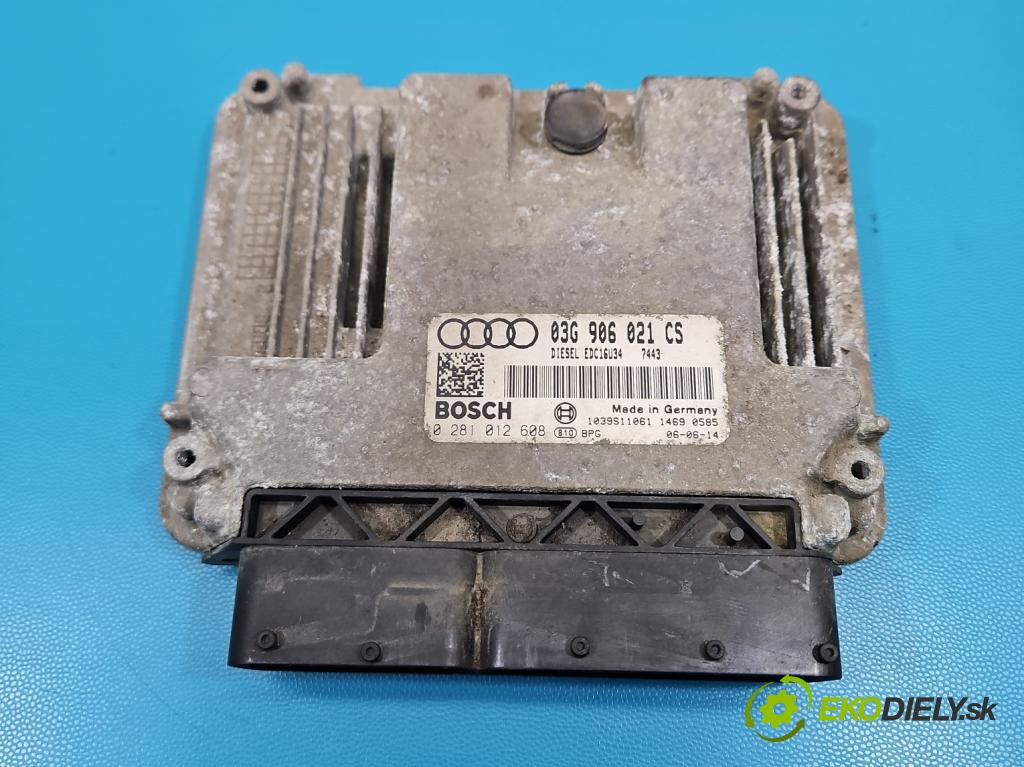 Audi A3 8P 2003-2012 1.9 tdi 105 HP manual 77 kW 1896 cm3 5- riadiaca jednotka motora 03G906021CS