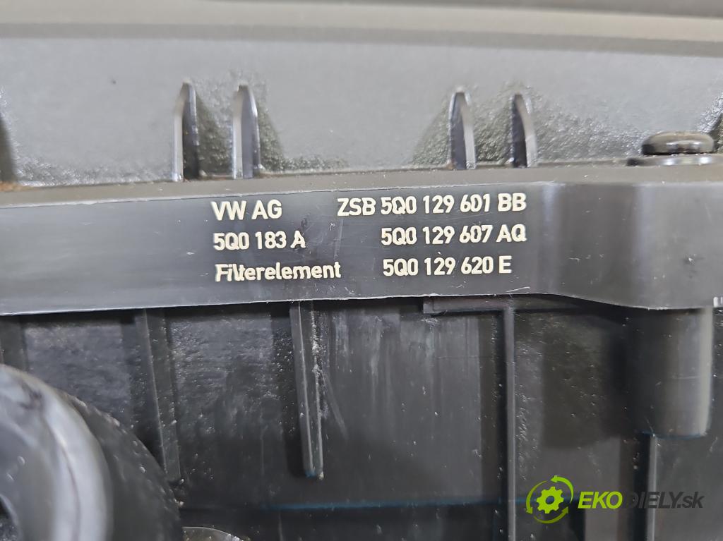 Skoda Superb III 2015-2024 1.5 TSI 150 HP automatic 110 kW 1498 cm3 5- obal filtra vzduchu 5Q0129601BB (Obal vzduchového filtra)