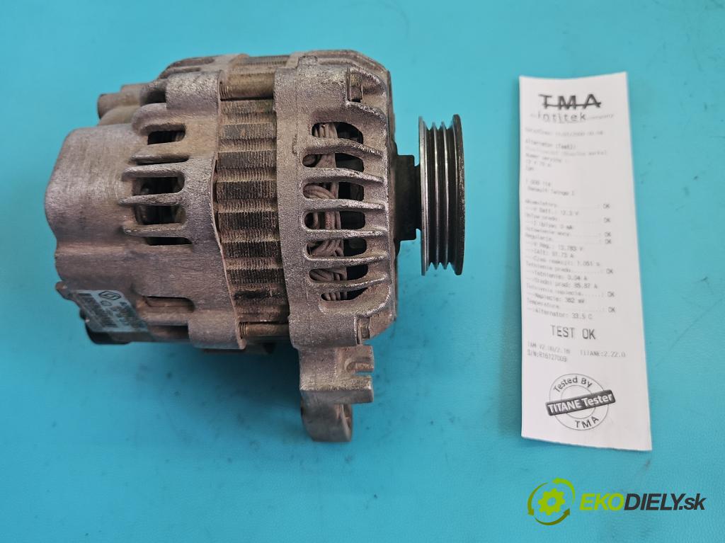 Renault Twingo I 1996-2003 1.2 8V 58 HP manual 43 kW 1149 cm3 3- Alternator 8200065730 (Alternátor)