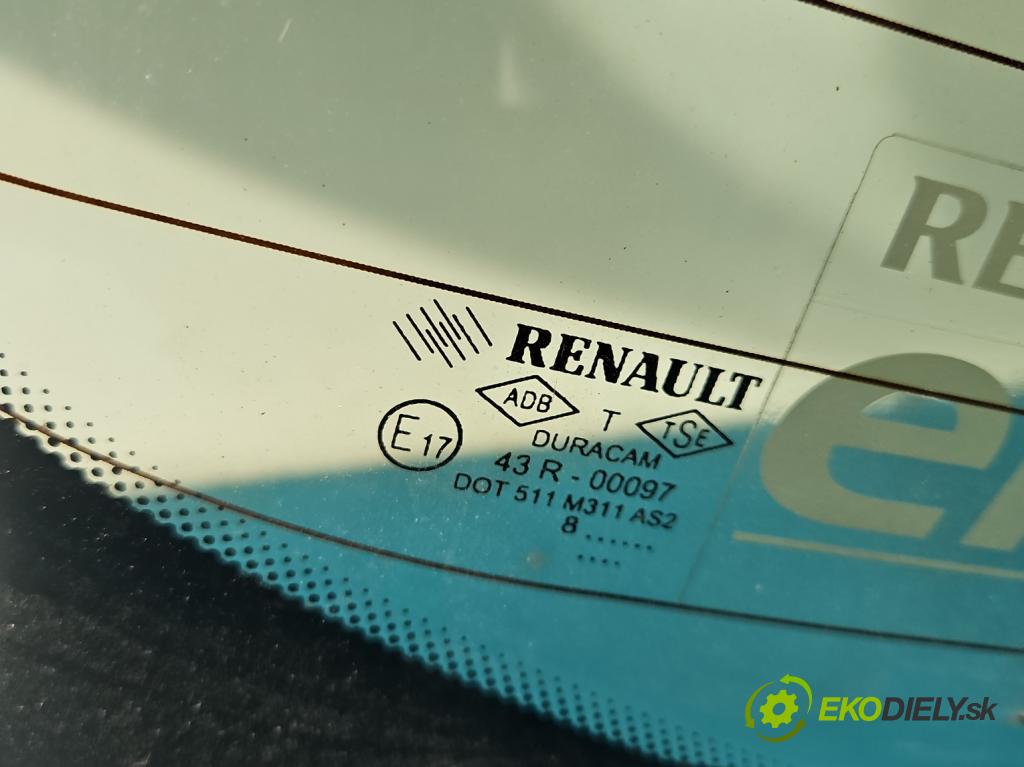 Renault Clio III 2005-2012 1.2 TCE: 101 hp manual 74 kW 1149 cm3 5- sklo zadní  (Zadní sklo)